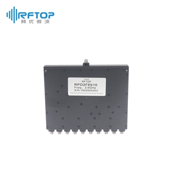 SMA一分十同轴微带式功分器|专业型, 2-8GHz, 20W, 接头不锈钢 - RPD2F8S10