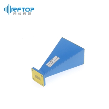 WR62(BJ140)标准增益喇叭天线|专业型, 11.9-18GHz, 增益15dB, FBP140方形平法兰 - RWHA62-15