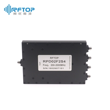SMA一分四同轴微带式功分器|专业型, 200-2000MHz, 30W, 接头不锈钢 - RPD02F2S4
