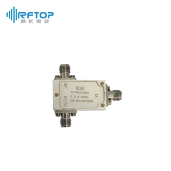 SMA公 转 SMA母 偏置器|精密型, 0.3-18GHz, 50V, DC 50V，0.5A, 不锈钢钝化 - RBT03F18S50