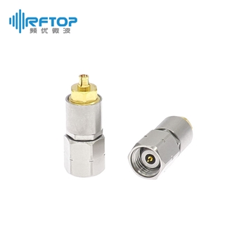 2.4mm公 转 SSMP(GPPO\SMPM)母 精密转接器|不锈钢+铍铜镀金，DC-40GHz - RA5009